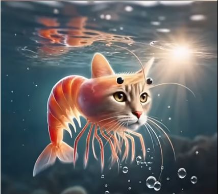 Tripy Trophy - cat-shrimp hybrid